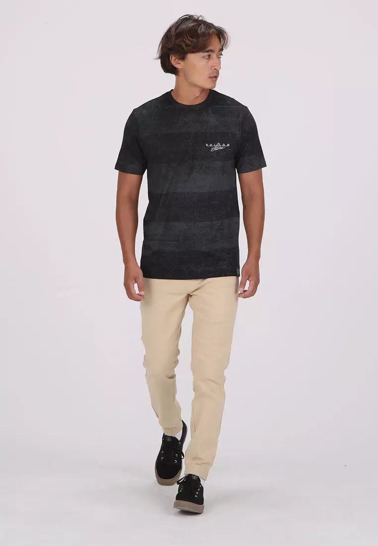 MCT AIR COOLED STRIPE SHORT SLEEVE TEE BLACK