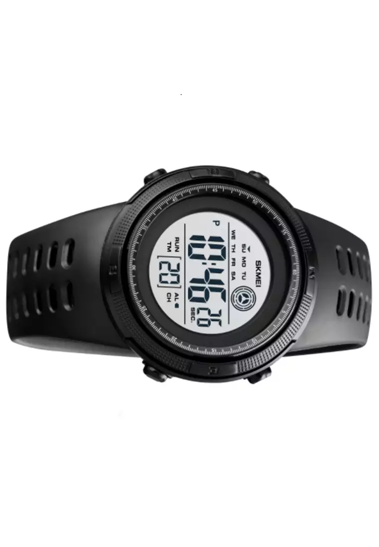 Jam Tangan Digital Pria Waterproof Many Function Strap Tali Material PU Silicone BY27 ORIGINAL