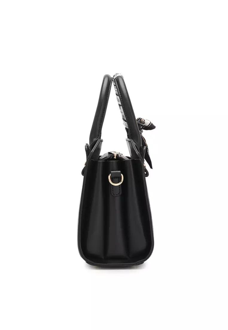 Women's Top Handle Bag / Sling Bag / Crossbody Bag - Black