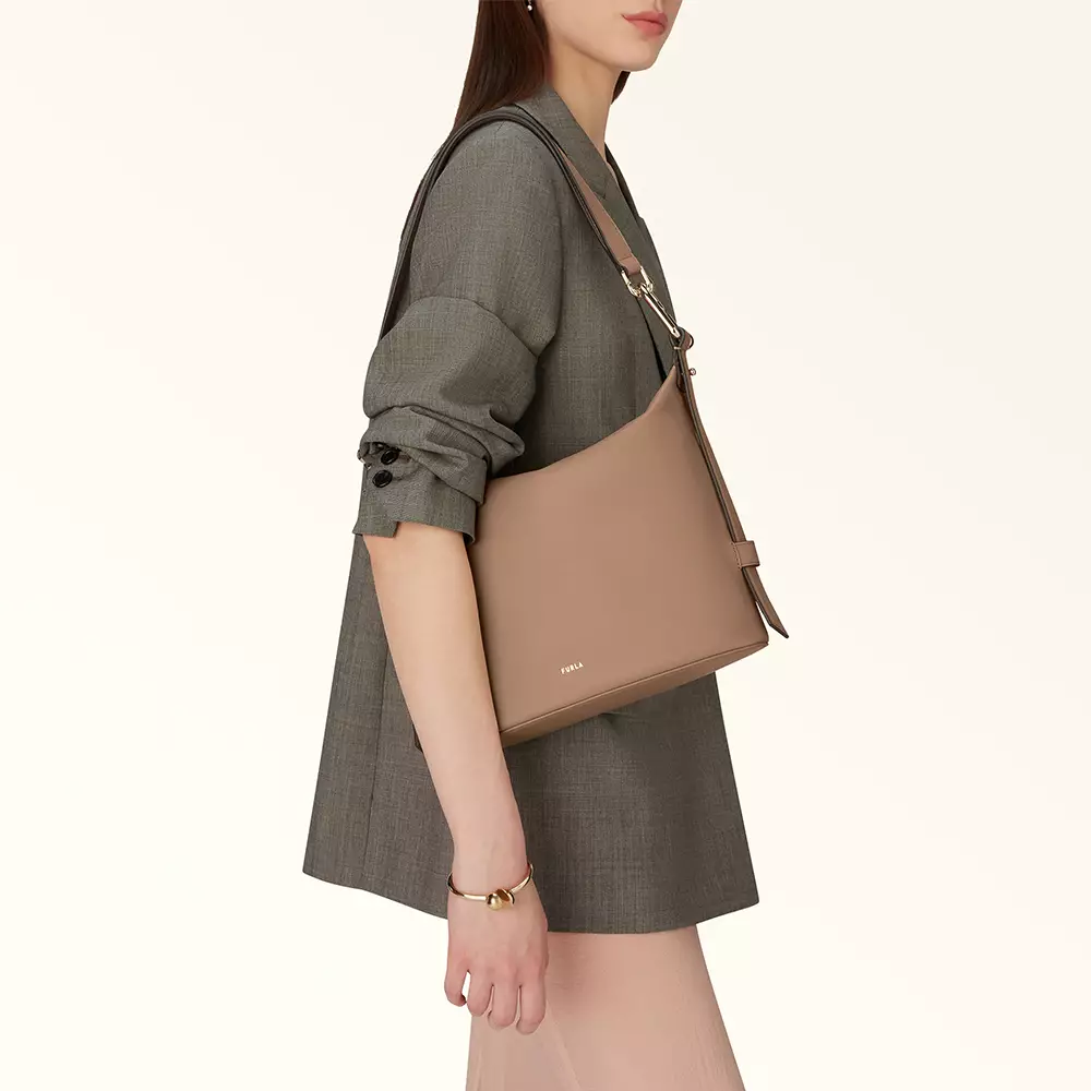 [4.4PRIL KEJUTAN HARGA] Nuvola M Shoulder Bag Greige