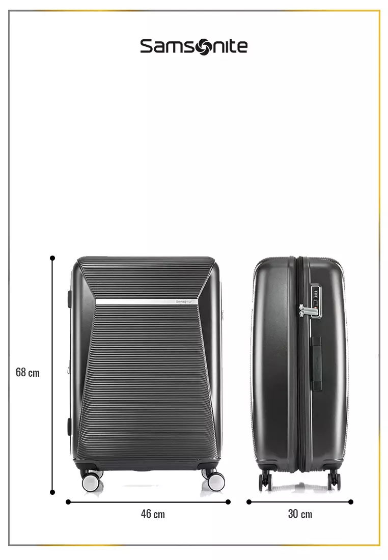 Samsonite Enwrap Spin (68 cm/25 Inch) EXP Matte Black