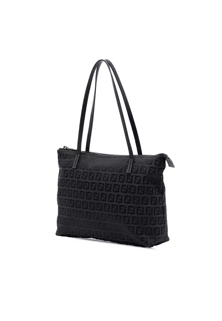 Pre-Loved Fendi Zucchino Canvas Tote