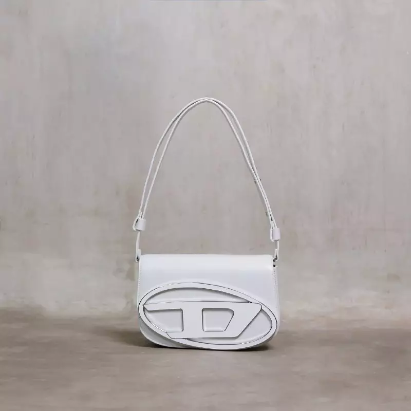 Tas DIESEL 1 DR WHITE SHOULDER BAG MEDIUM 100% ORIGINAL