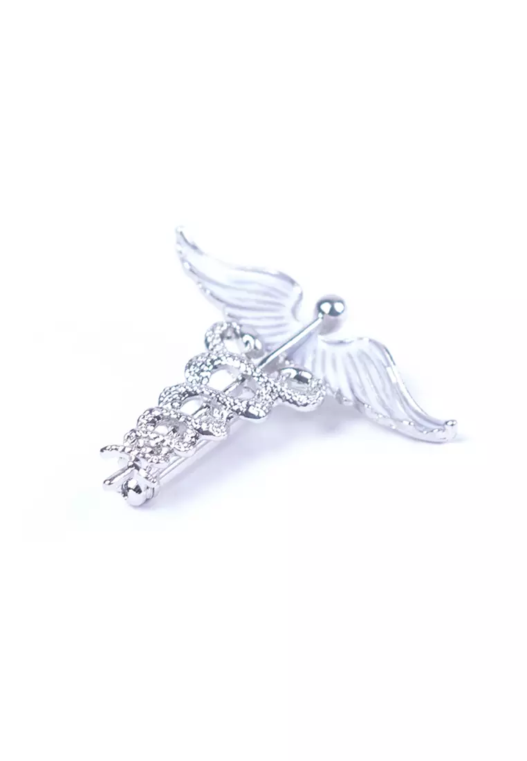 Houseofcuff lapel pin brooch bros untuk jas TUSUK SILVER HH