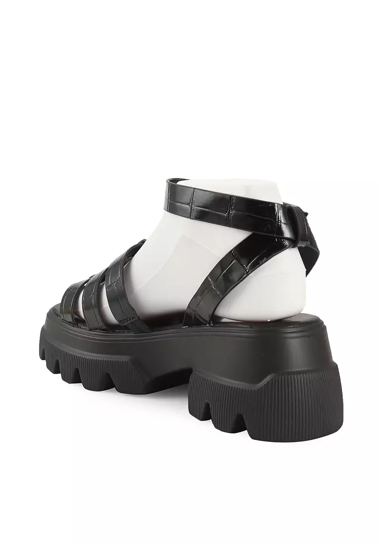 Mia platform sandals online black