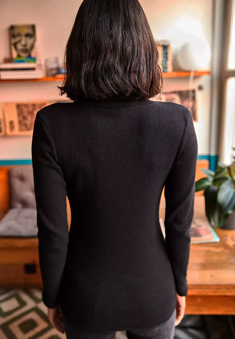 Turtleneck Raised Camisole Sweater