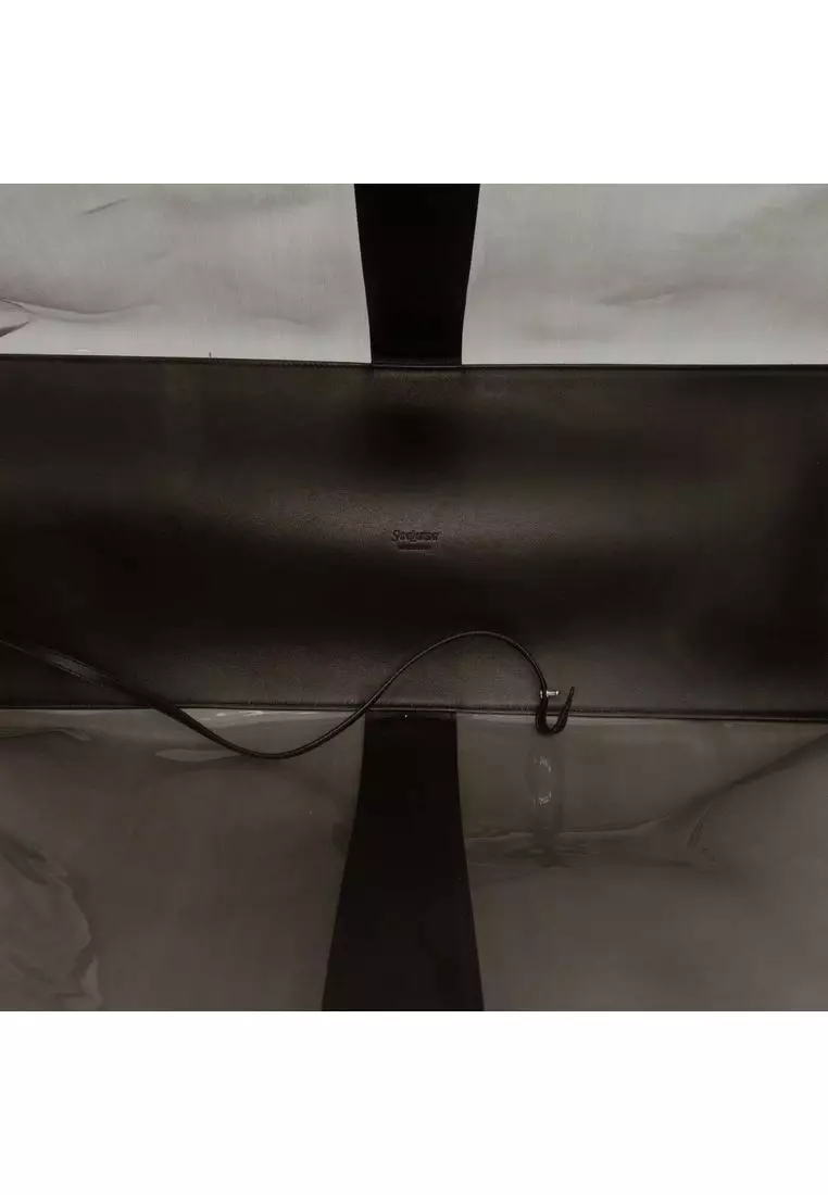 Pre-Loved Saint Laurent Maxi Pvc Transparent Y Tote
