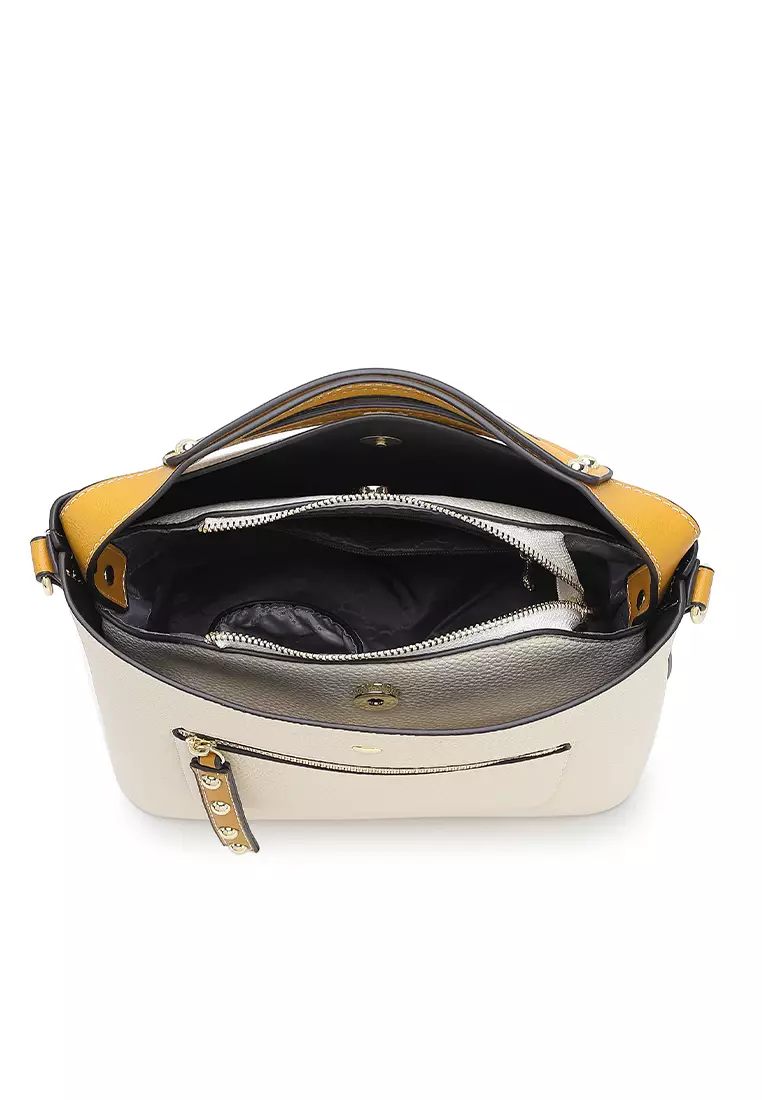 Women's Top Handle Bag / Sling Bag / Crossbody Bag (Tas Selempang / Tas Tangan) - Putih