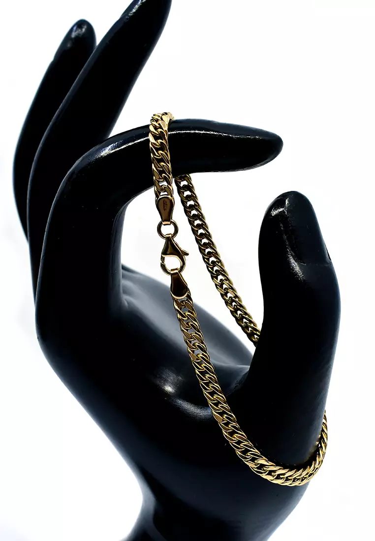 18K Italian Made Yellow Gold Bracelet