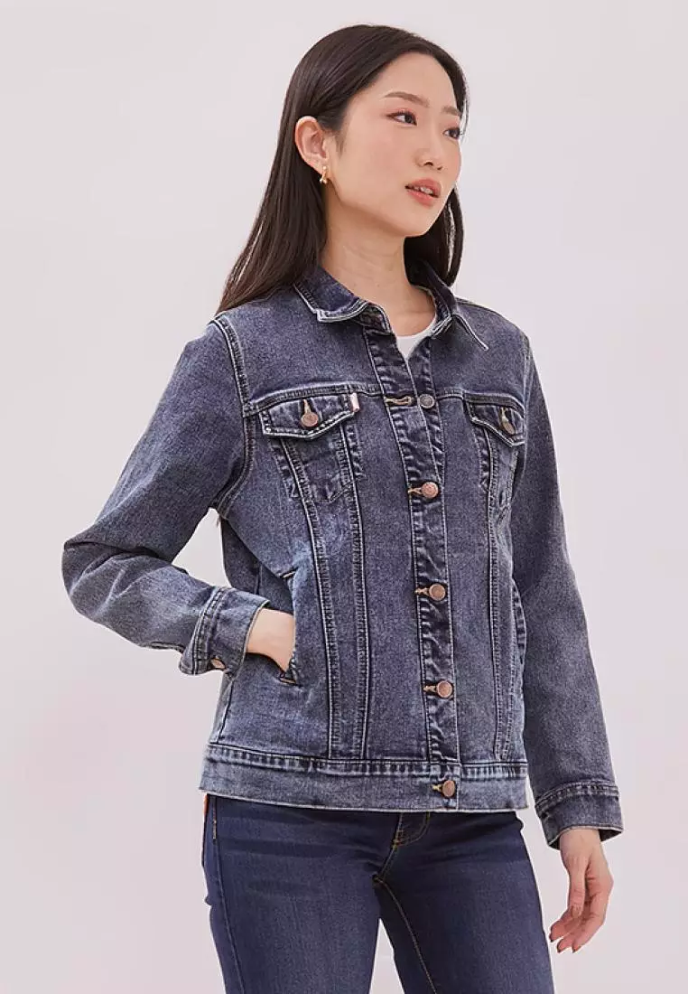 DUST Jaket Denim Leika Blue (D.61121)