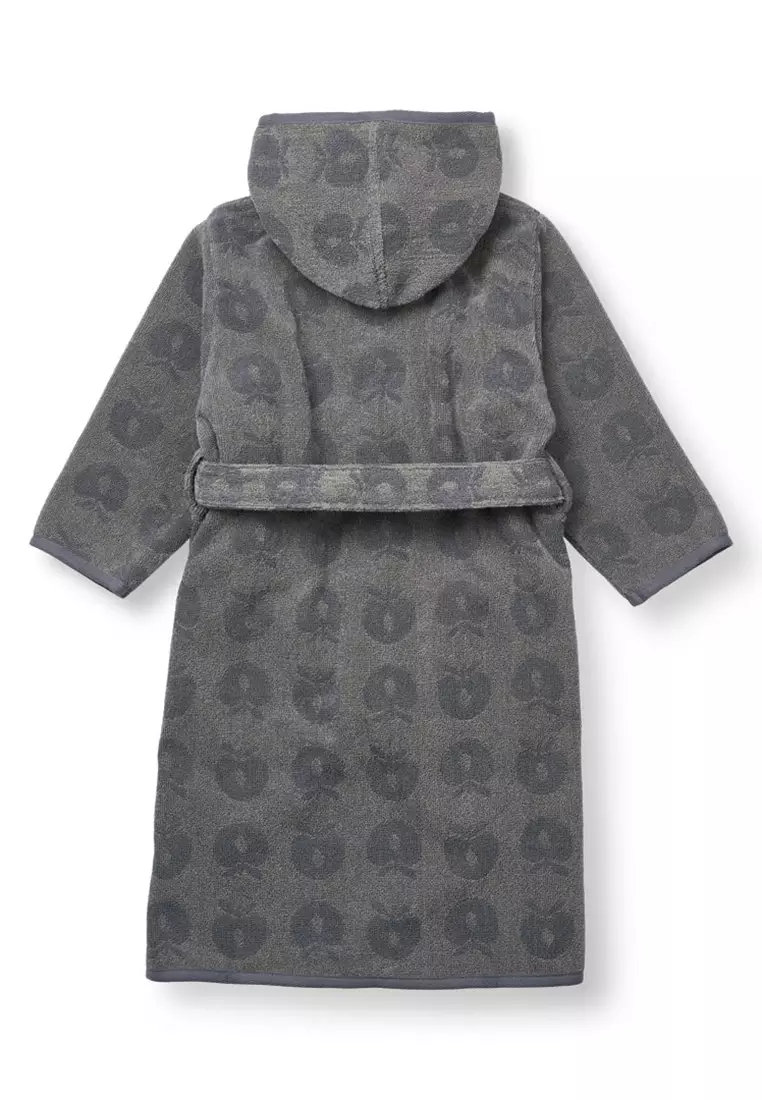 Bathrobe with apples