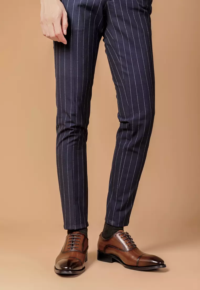 Vintage Leather Cap Toe Business Shoes MK8988-1