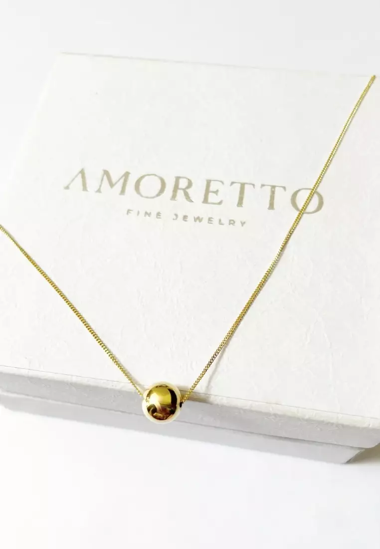 La Sfera 18K Gold Ball Necklace in Medium