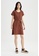 DeFacto brown Short Sleeve Mini Cotton Dress 7209AAAC335219GS_3