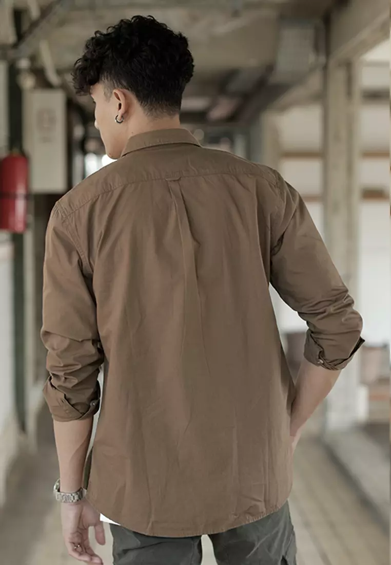 OXCON utility 2 Pocket Shirt Brown