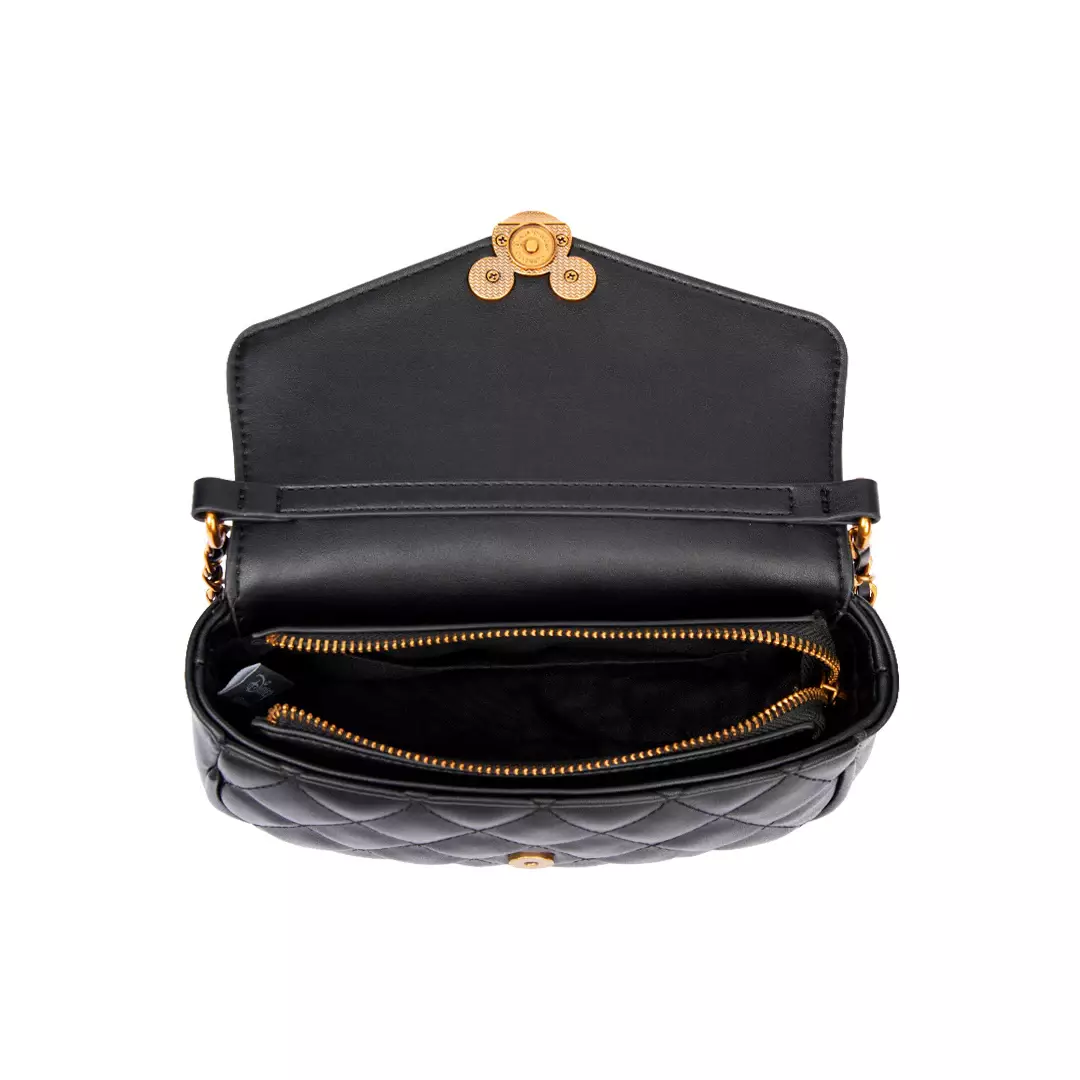 Mesuca Disney Mickey Grid Chain Shoulder Bags - Black