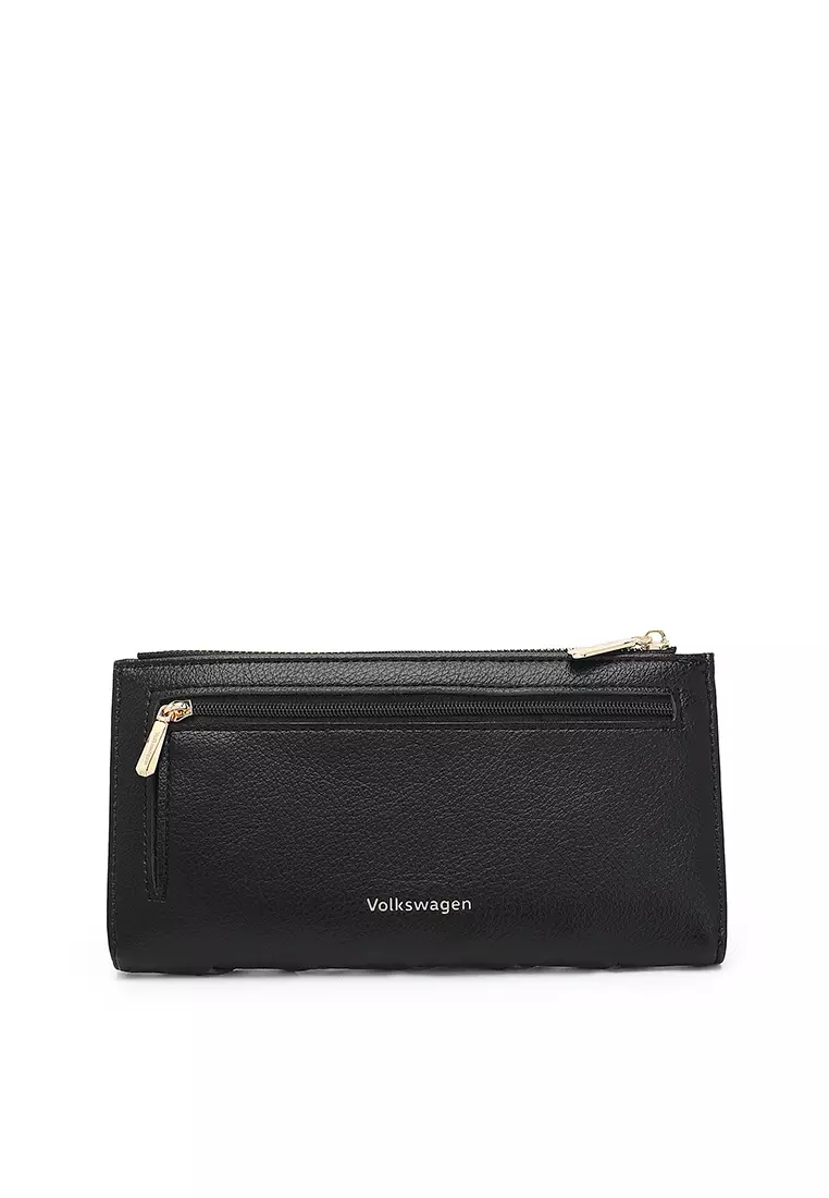 Buy Volkswagen Women's Long Purse With Coin Compartment - Black Online ...