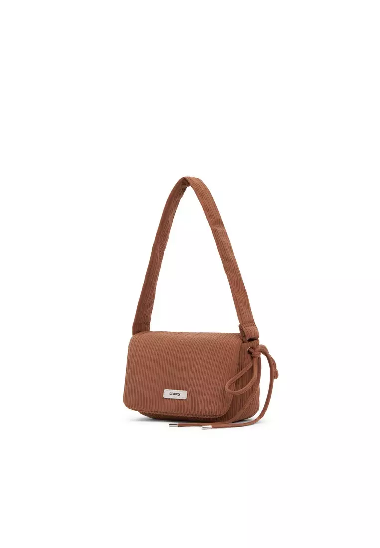 Tracey Puffy Plush Bow Crossbody
