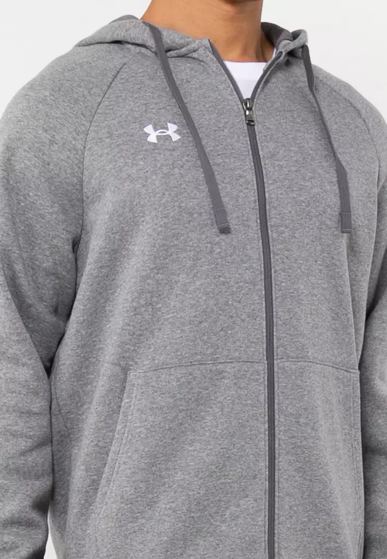 UA Rival Fleece男士全拉鍊連帽上衣