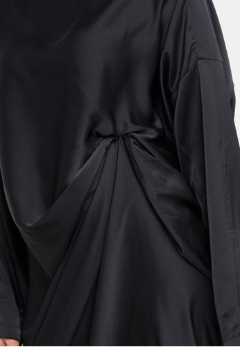 Basic Kaftan by Zahava Hitam Lapak Baju  Muslim Terbaru 