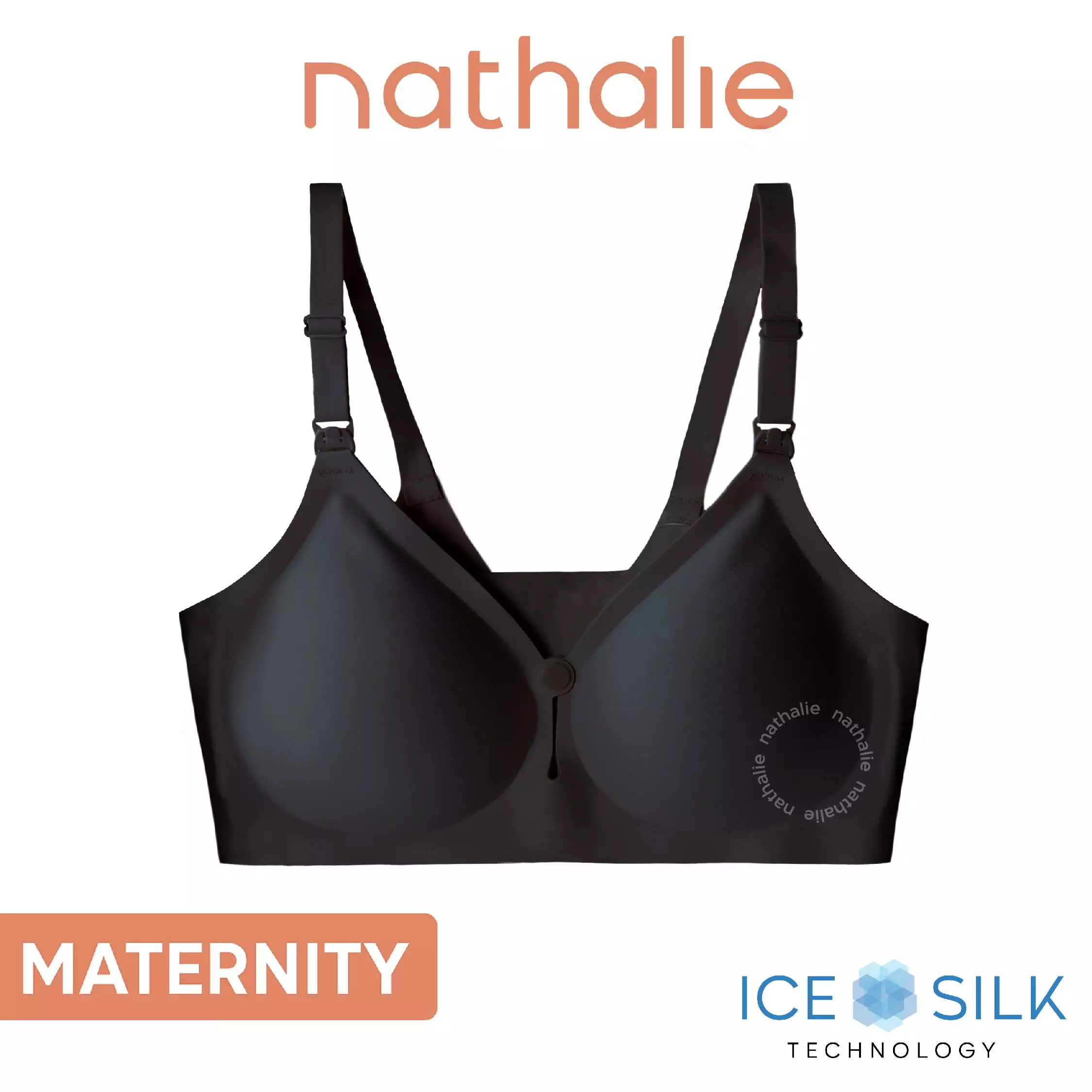 Nathalie Maternity Classic Bra 1 pcs NTBM 3457 - Charcoal Black