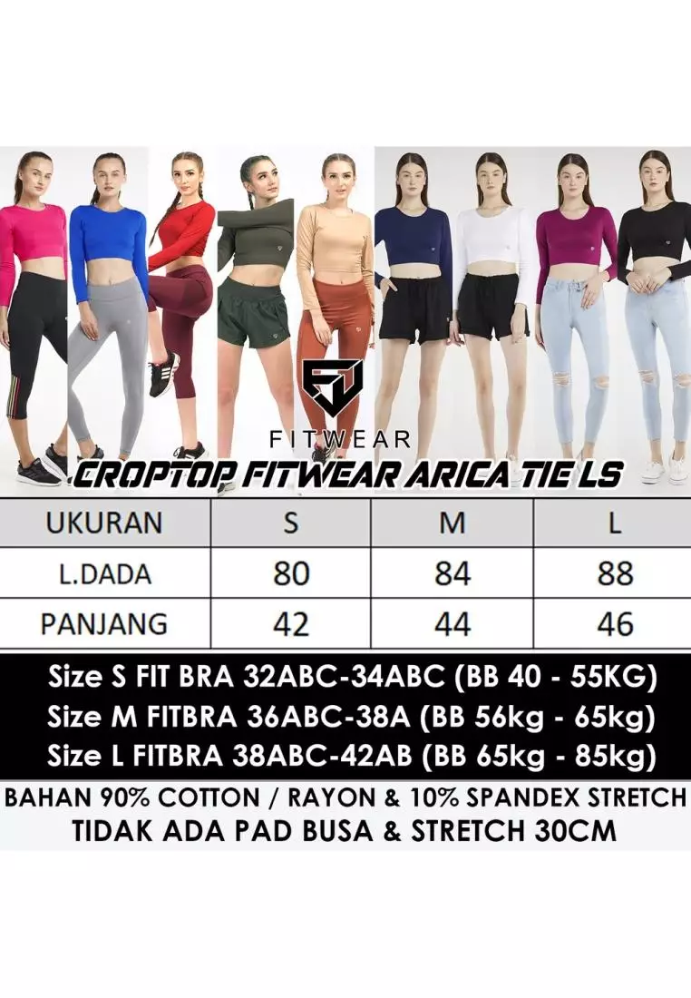 Fitwear - Arica Tie Croptop Longsleeve - WHITE