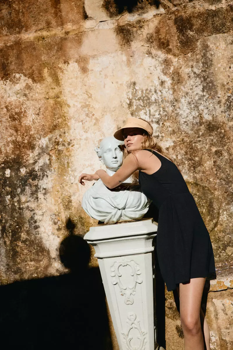 Crinkled jersey dress