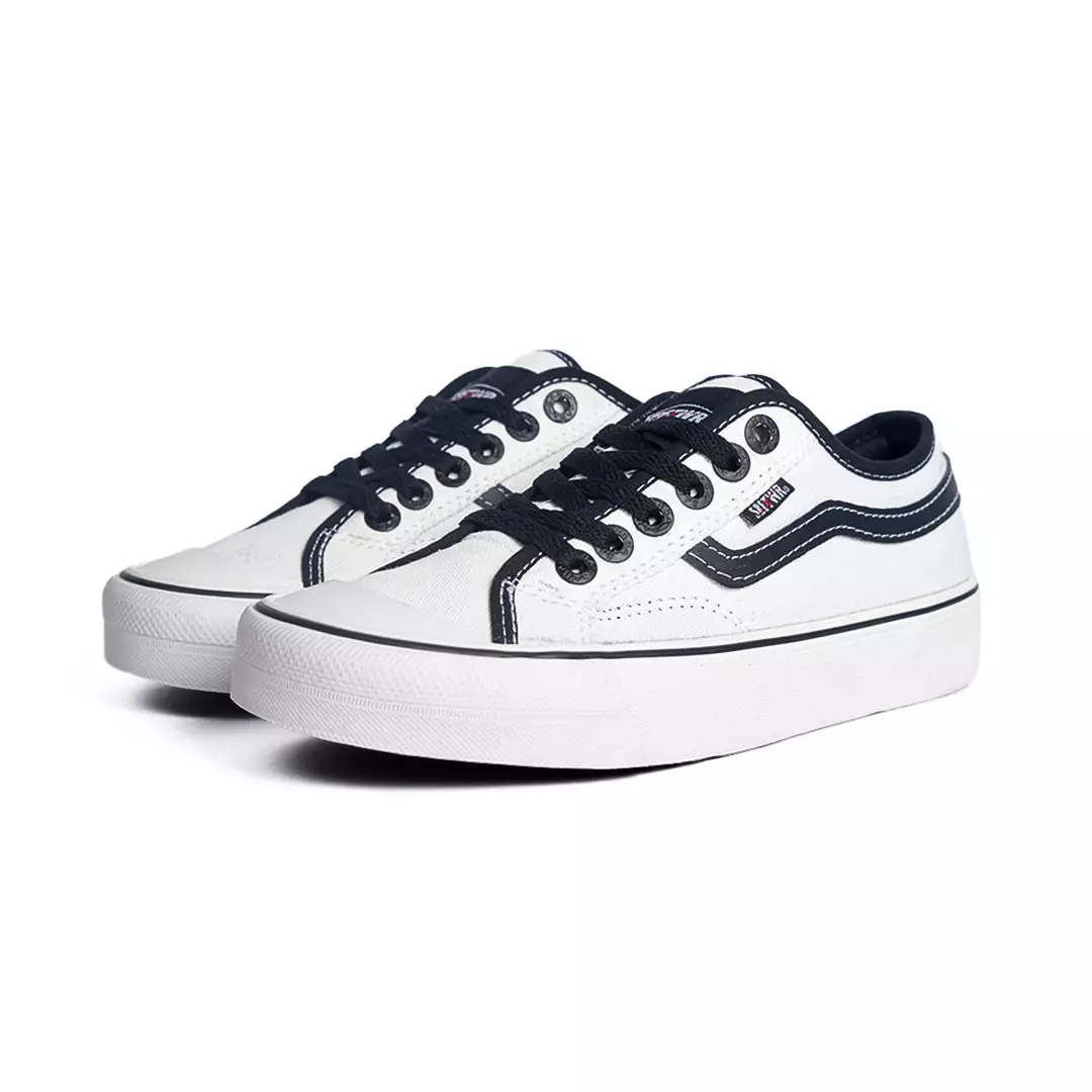 SABA Veloz Low Off White Black - Sepatu Sneakers Casual Pria Wanita