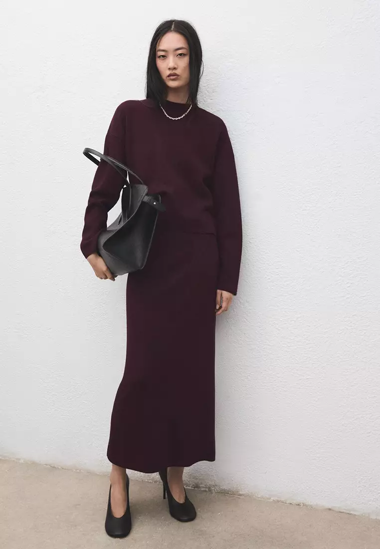 Round-Neck Knitted Sweater