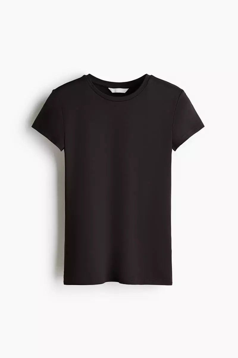 Fitted microfibre T-shirt
