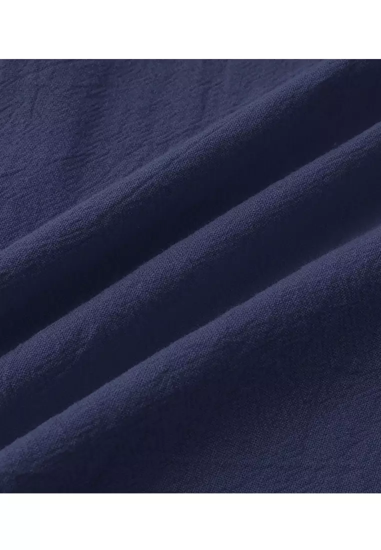 Loose Square-neck Linen Shirt YL-SKD01