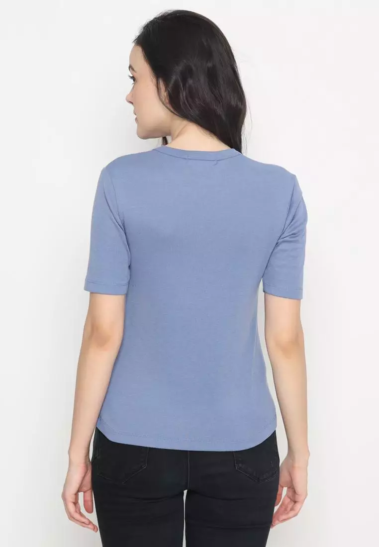 MATSUDA Kaos Wanita T Shirt Katun Flora