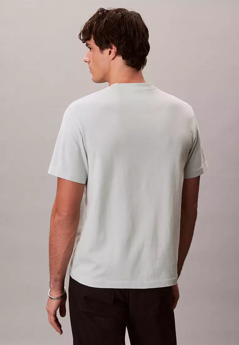 Embroidered Monogram Logo Relaxed T-Shirt - Calvin Klein Jeans