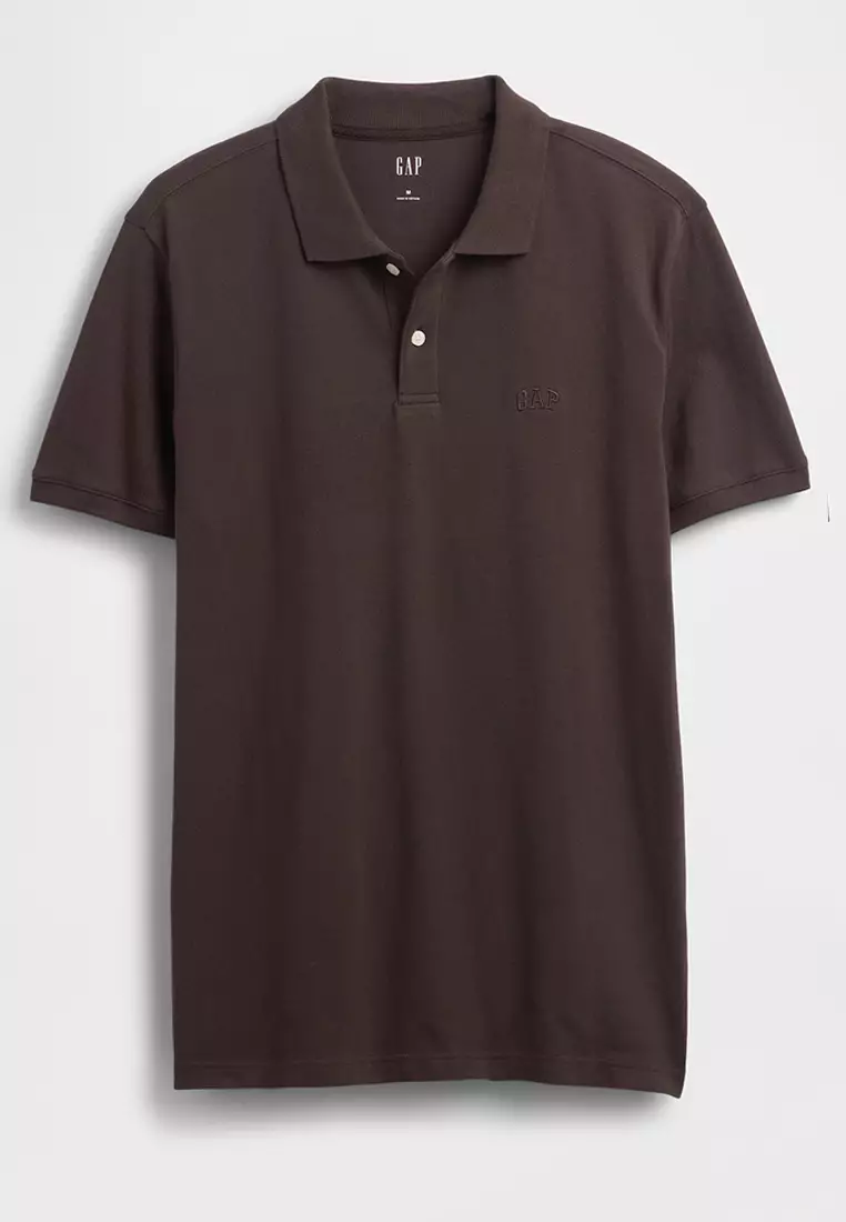 Logo Pique Polo Shirt