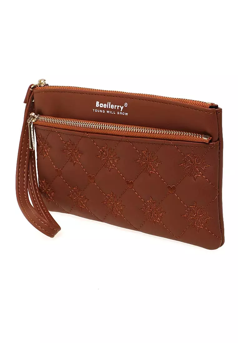 Dompet Clutch Wanita Model Panjang Large Compartment Material Leather Kulit ORIGINAL