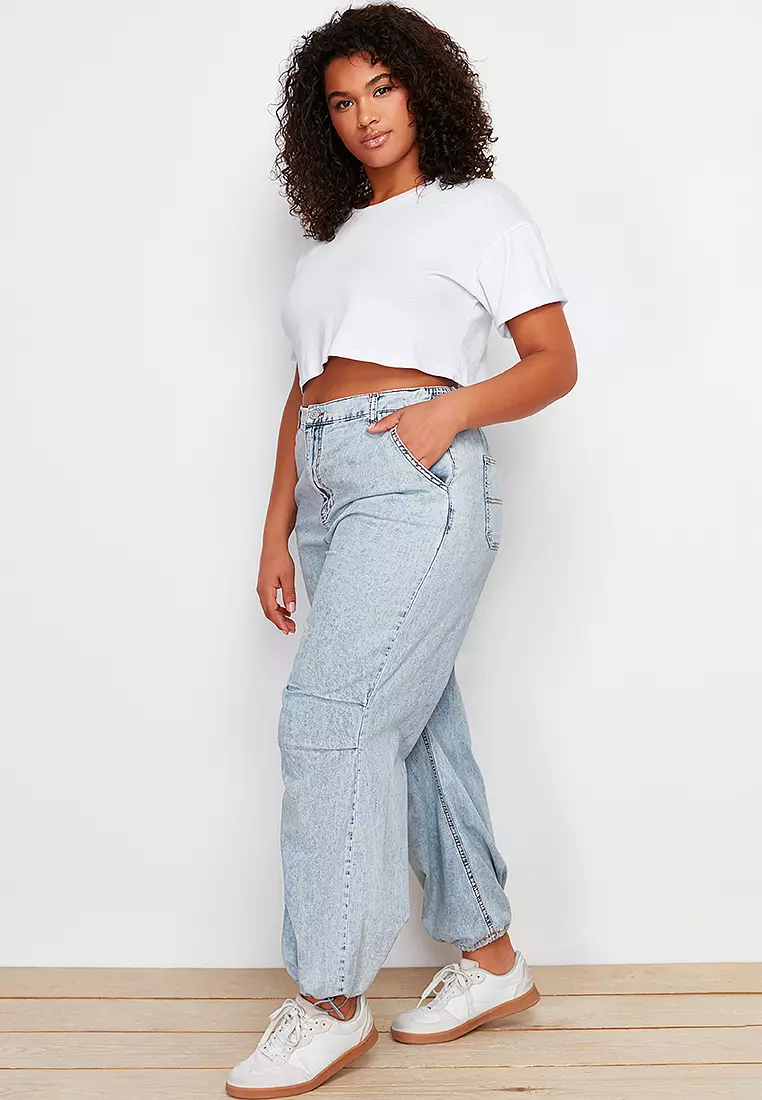 Denim Jeans with Stopper Detail