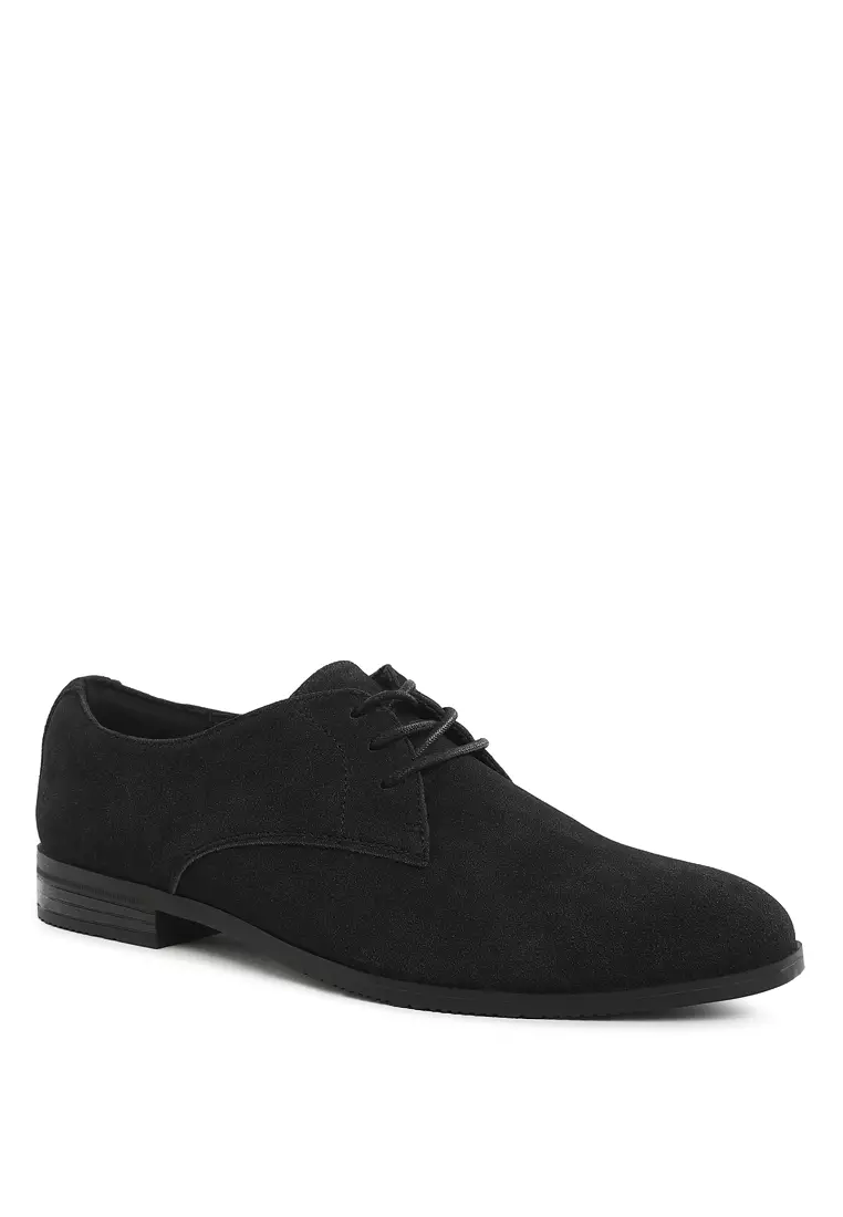 Sepatu Derby Klasik Warna Hitam