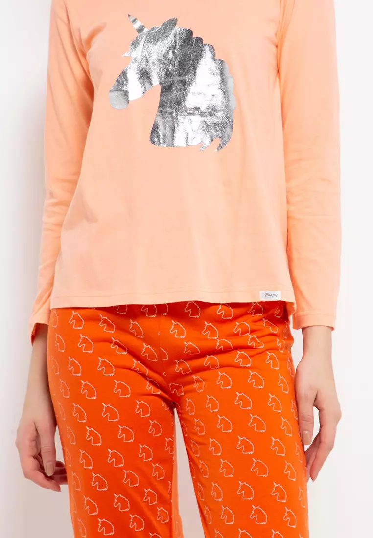 Pyjama Pijama Long Sleeve Long Pants Sleepwear