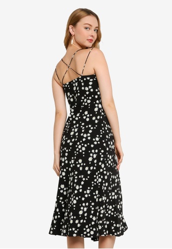 Spaghetti floral dress clearance