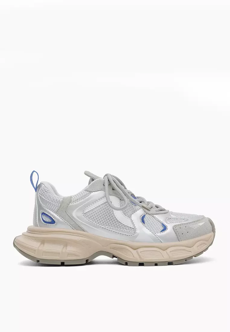 Discount on Twenty Eight Shoes  shoes - SKU: VANSA Trendy Cow Leather Color Block Platform Sneakers VPW-T66A9029