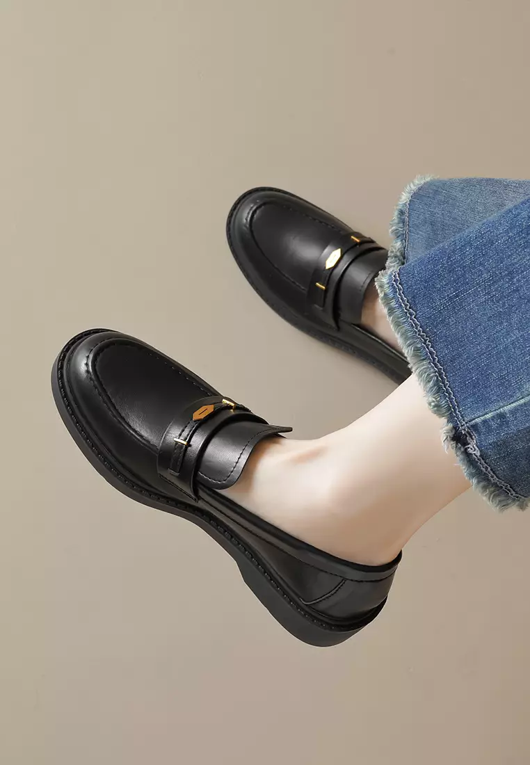 3.5CM 復古厚底樂福鞋 WW1083-2