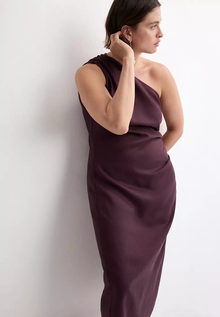 Mango Asymmetrical Dress With Side Slit 2026 | Buy Mango Online | ZALORA  Hong Kong