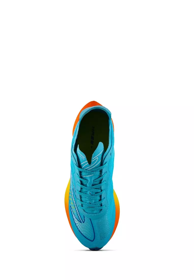 910 Nineten Haze Strike Pro Sepatu Lari - Biru Cyan/Jingga/Kuning