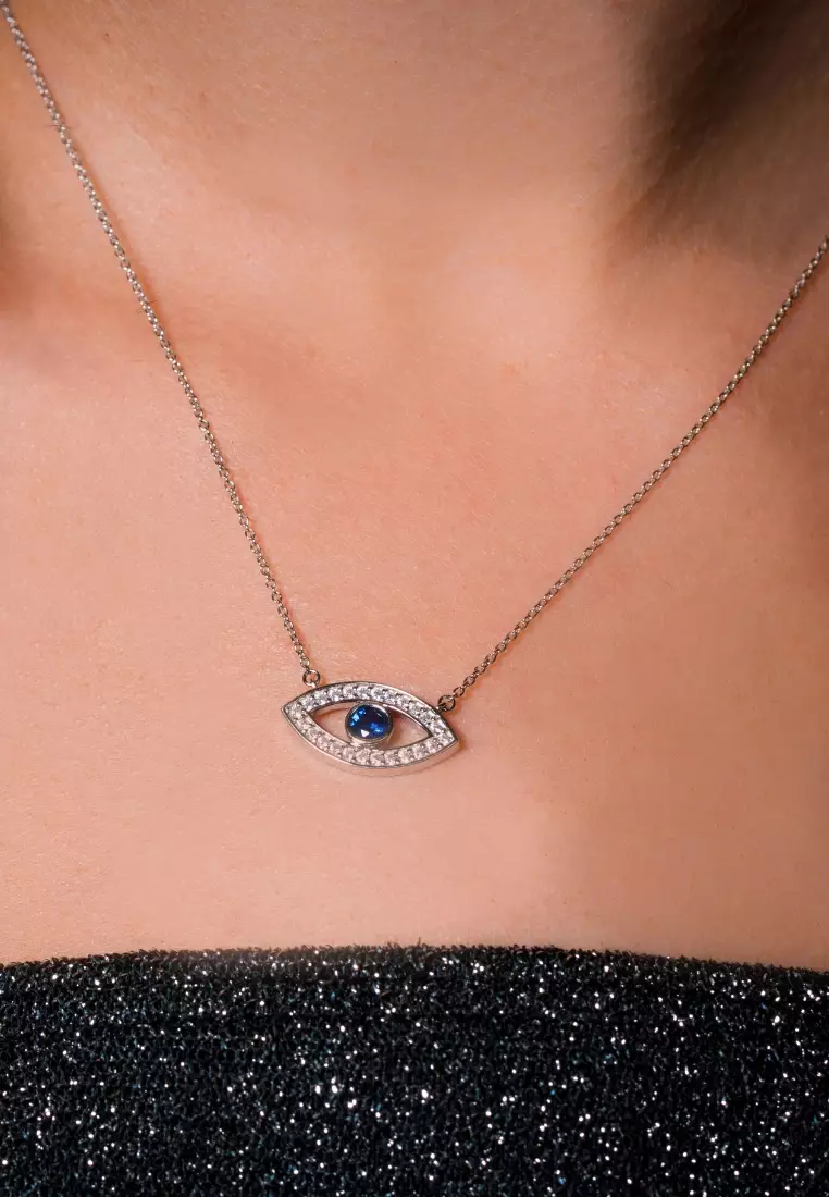 Michael kors 2025 evil eye necklace