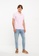 LC WAIKIKI pink Polo Neck Short Sleeve Men's T-Shirt 7ABBBAA339D721GS_3