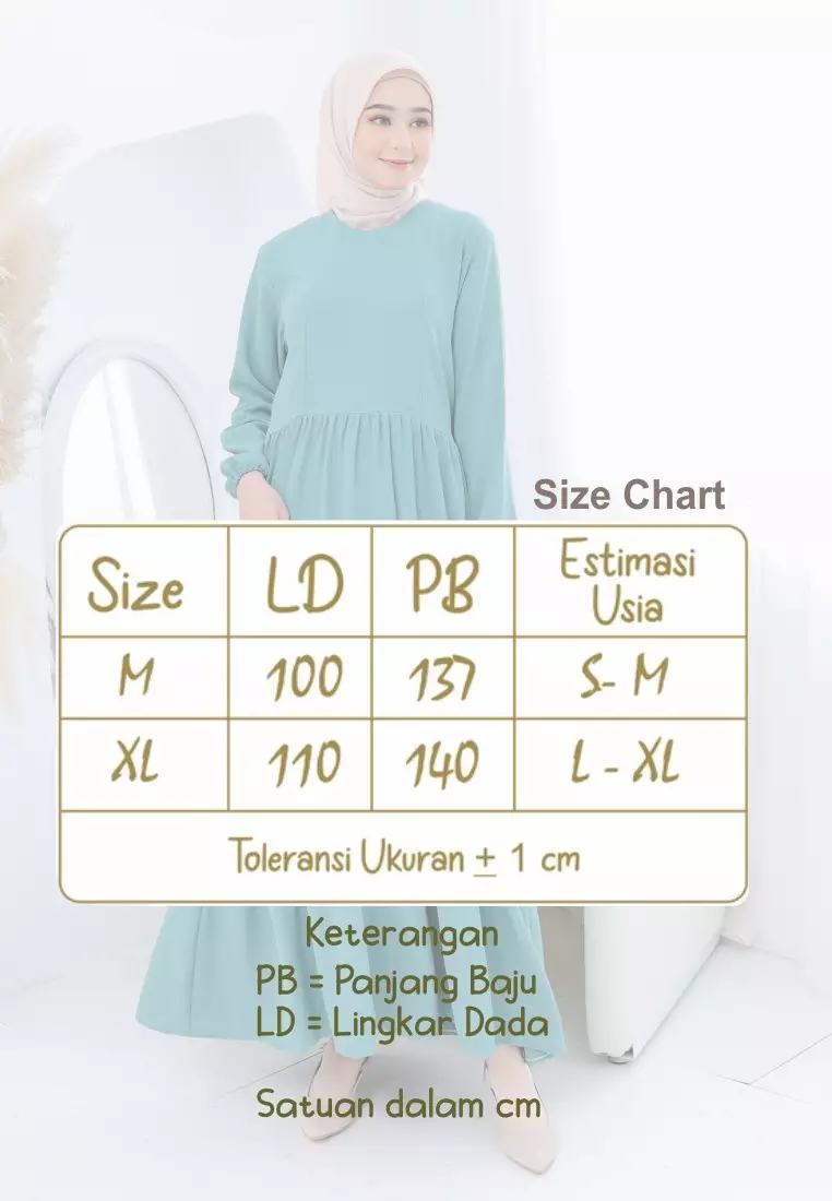 Two Mix - Dress Gamis Couple Ibu Perempuan - Baju Gamis Couple Ibu - HARGA SATUAN - 4355