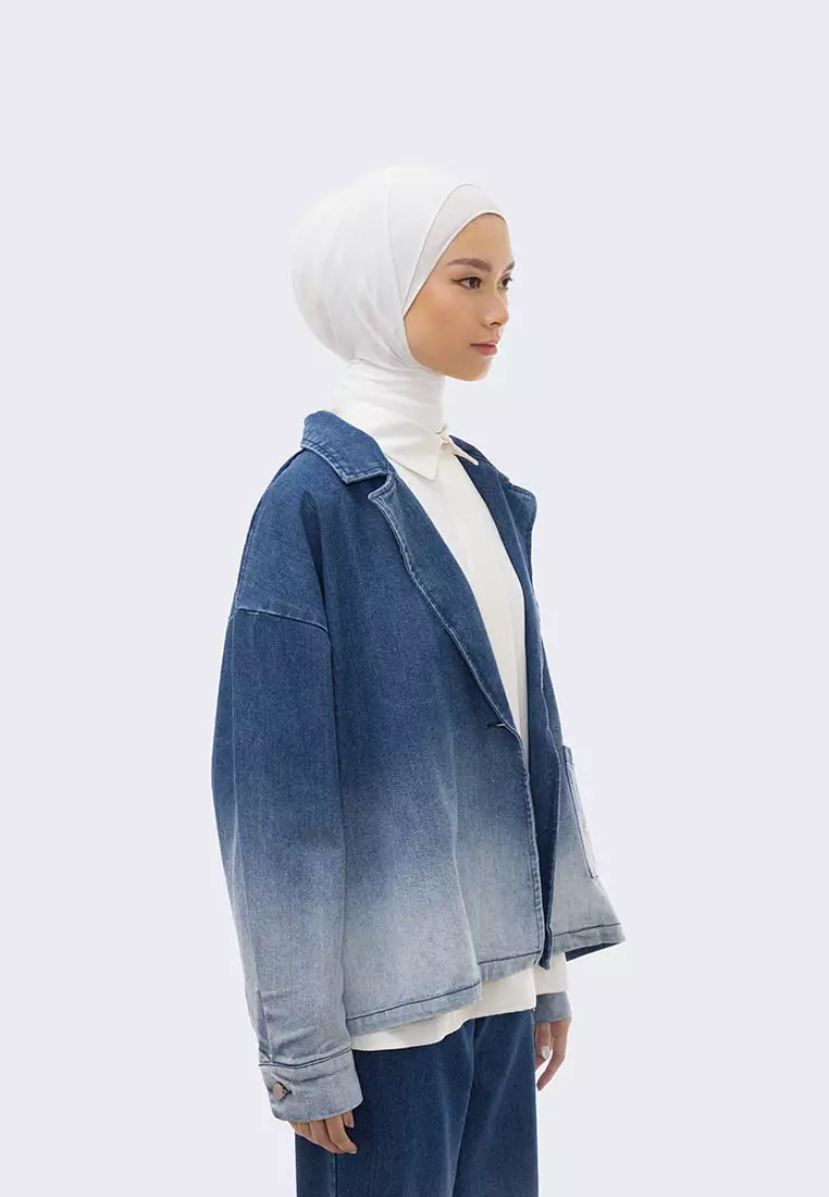 Ria Miranda Blue Denim Clarisa Jacket