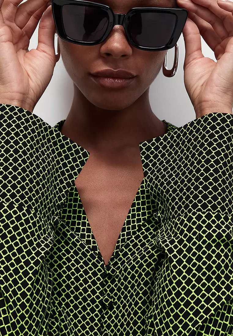 Printed V-Neck Shirt