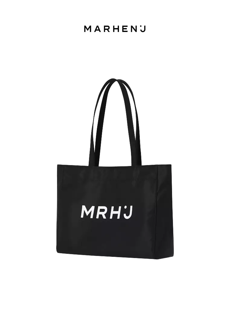 BONA Nylon Shoulder Bag All Black