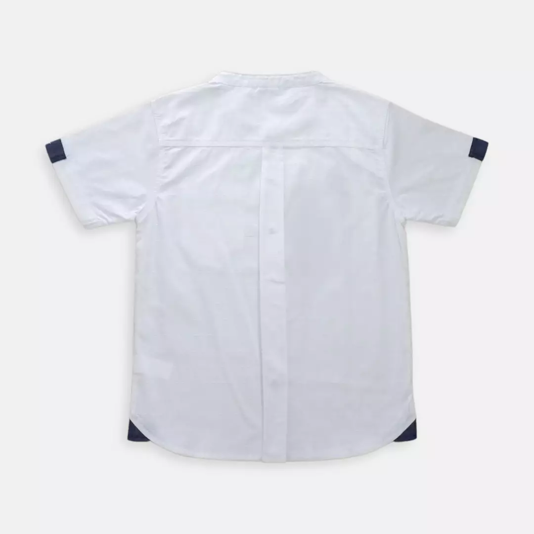 Shirt/ Kemeja Anak Laki/ Donald Duck Striped White